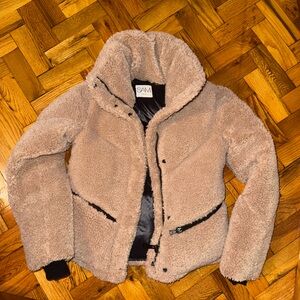 SAM. Kids Cozy Tan Teddy Jacket Sherpa